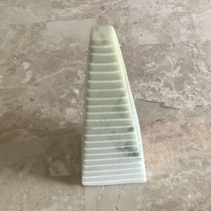 White Marble Pyramid Sculpture